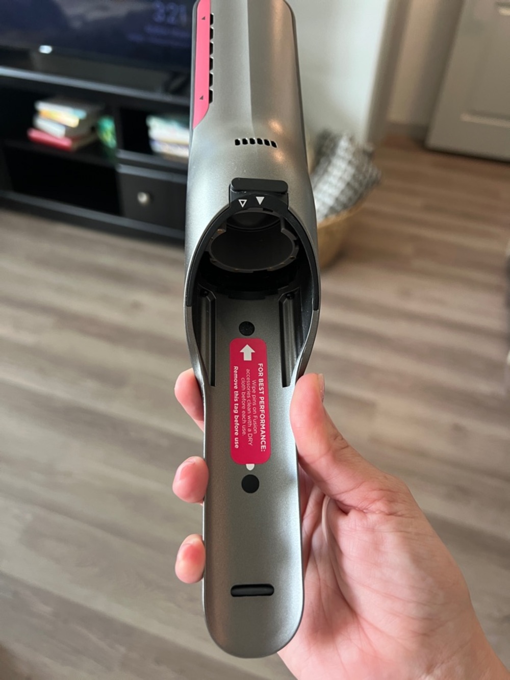 Shark Glam Flexi-Styler Hair Straightener - Gray with Pink Trim. - Picture 3 of 5
